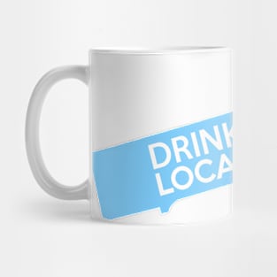 Massachusetts Drink Local MA Blue Mug